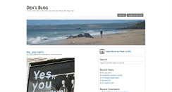 Desktop Screenshot of blog.denniehoopingarner.com